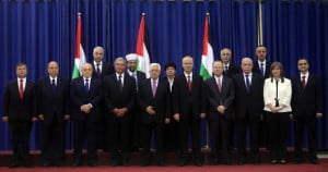 Palestinian unity government members. (Issam RImawi/FLASH90)