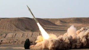 Iran launches a Fatah missile. (PressTV)