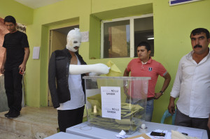 Kurdish voter in Turkey