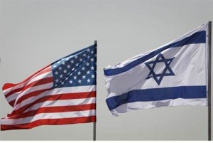 US Israeli flags