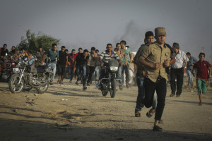 Gaza border riot