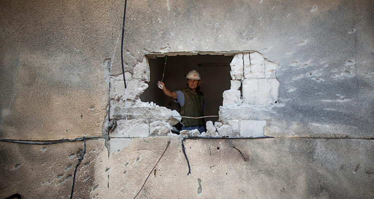‘Everything was broken’: Sderot home near Gaza border hit by rocket fire