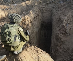 The IDF discovers Hamas terror tunnels in the Northern Gaza Strip. (Flash 90)