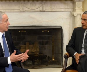 Prime Minister Benjamin Netanyahu (L) with US President Barack Obama at the White House in October 2014. (Photo: Avi Ohayon/GPO)