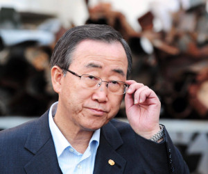 UN Secretary General Ban Ki-Moon. (Shutterstock)