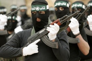 Hamas terrorists in Gaza