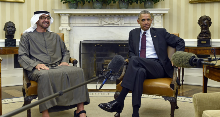 Obama meets Emirates crown prince to discuss Mideast and Iran nuclear deal
