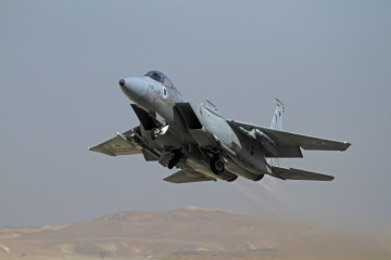 An Israeli F-15 jet