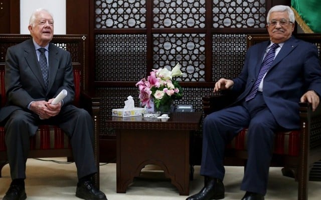 Carter says Hamas serious about peace while Netanyahu is not