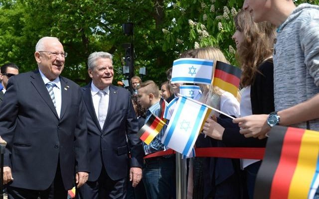 Israeli and German heads of state highlight strong ties, vow to fight anti-Semitism