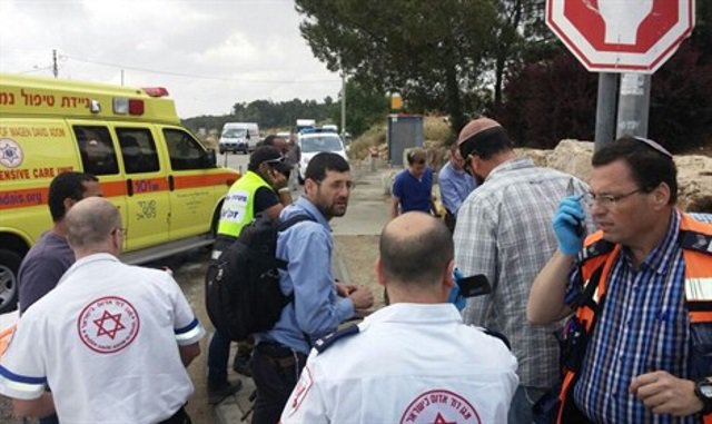 Arab terrorist rams car into four Israelis