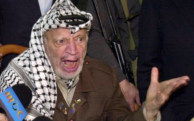 Arab town in Israel removes street sign named after Arafat