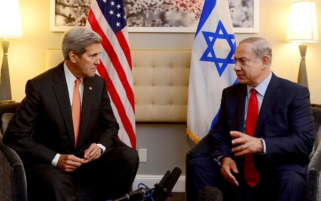 Netanyahu and Kerry discuss Palestinian terror in Israel, urge calm