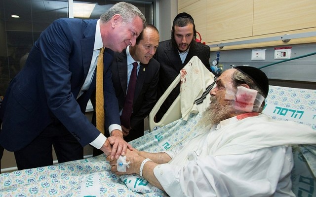 New York City Mayor de Blasio in Jerusalem: ‘When you’re under attack, we feel under attack too’
