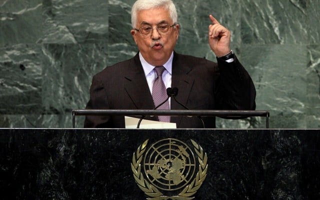 Abbas spreads lies at UN, says Israel changing Temple Mount status quo, murdering Palestinians
