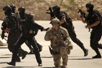 Security training exercise in Jordan