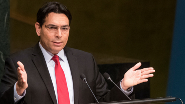 Israeli ambassador warns of last-minute UN initiative