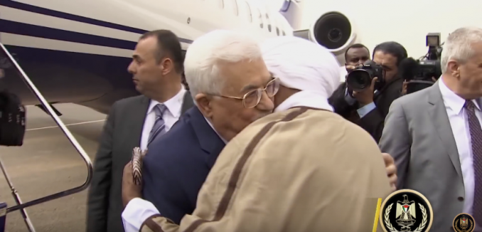 Abbas shuns Israel, hugs war criminal president of Sudan