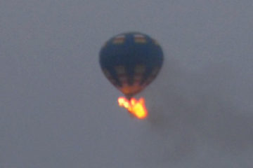 Hot Air Balloon Fire