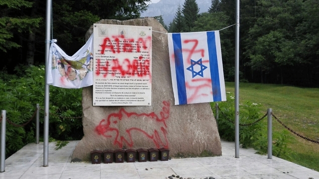 Romania: Vandals deface monument commemorating Israeli crewmen