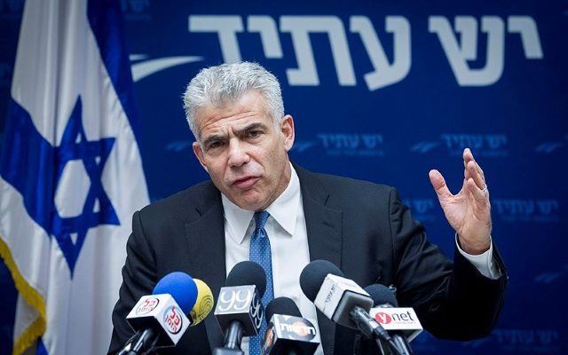 MK Yair Lapid announces he will run for Prime Minister