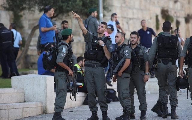 Palestinian terrorist stabs 2 police officers