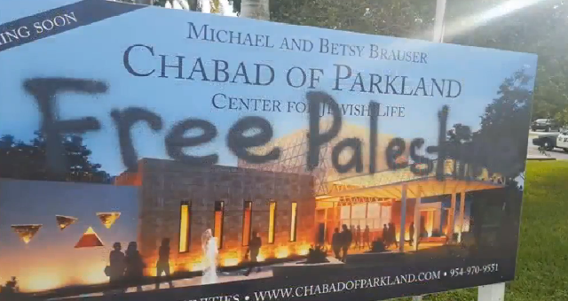 Florida synagogue vandalized on eve of Rosh Hashana