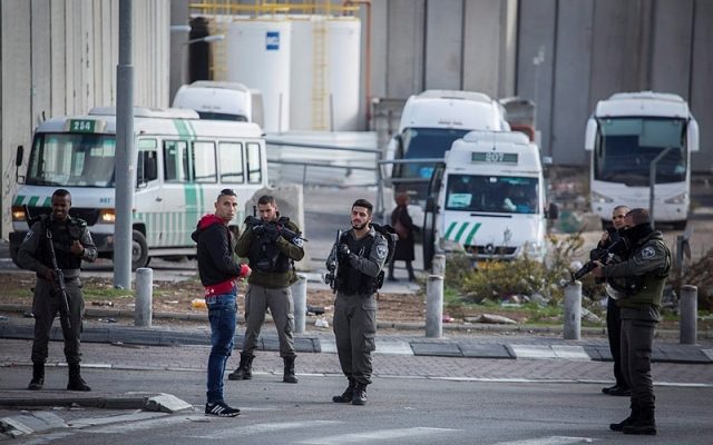 Palestinian terrorist shot while attacking Israeli forces