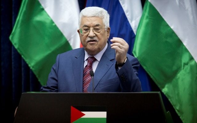 Abbas calls for founding of Palestinian state in 2017