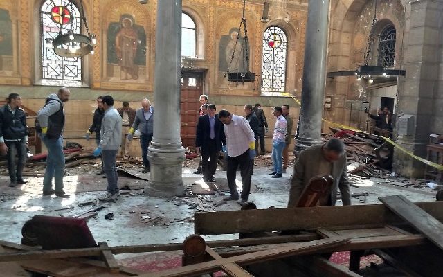 Bombing at Egypt’s main Coptic Christian cathedral kills 25