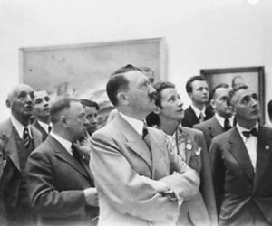 Hitler in an art museum