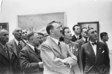 Hitler in an art museum