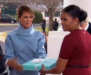 Michelle Obama and Melania Trump