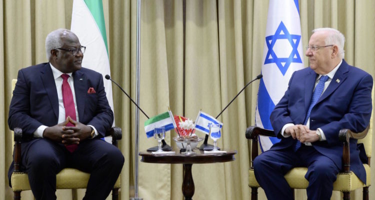 Sierra Leone president: We will always remember Israel’s support against ebola