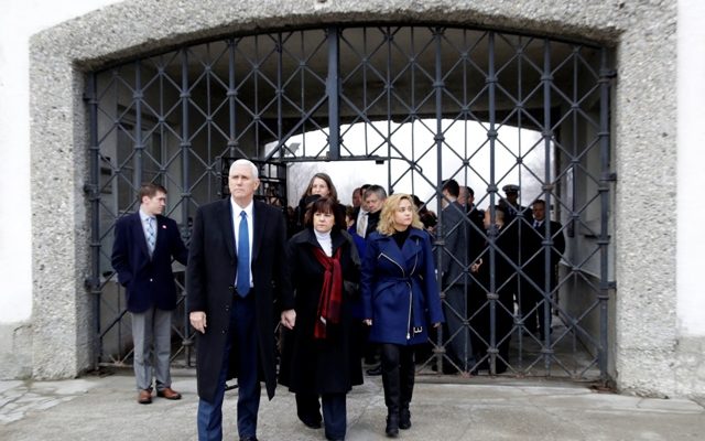 Pence visits Dachau concentration camp