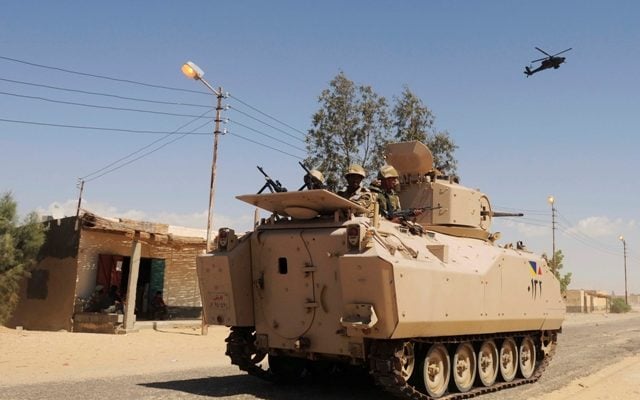 Egyptian forces storm insurgency hideouts in Sinai, kill 16