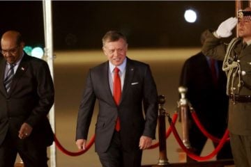 Jordanian King Abdullah II and Sudanese President Omar al-Bashir