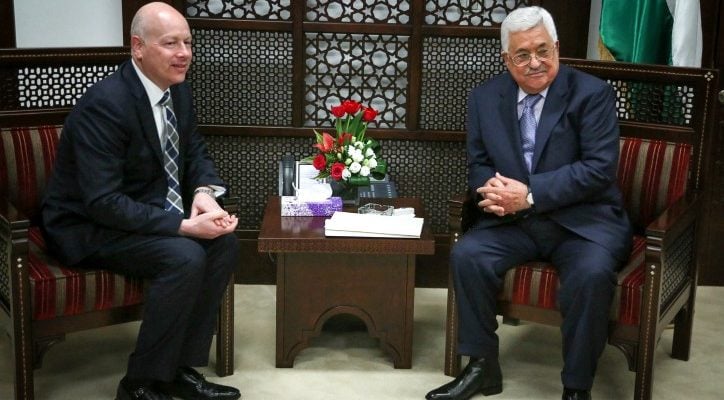 Trump negotiator meets with Netanyahu and Abbas to discuss regional peace