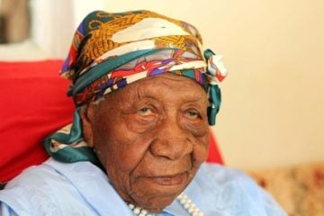 Violet Brown, the world's oldest person.