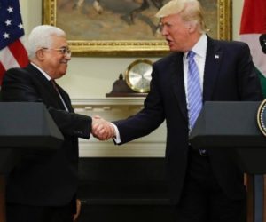 Abbas and Trump in Washington
