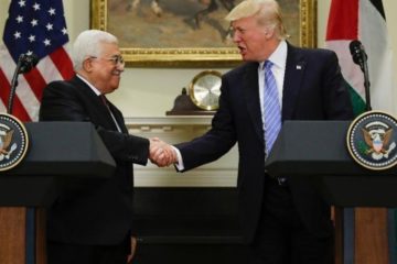 Abbas and Trump in Washington