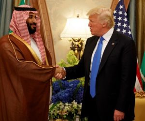 President Donald Trump and Saudi Deputy Crown Prince and Defense Minister Mohammed bin Salman