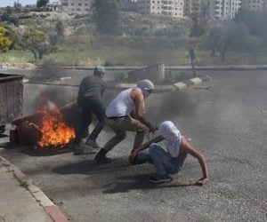 Palestinian rioters