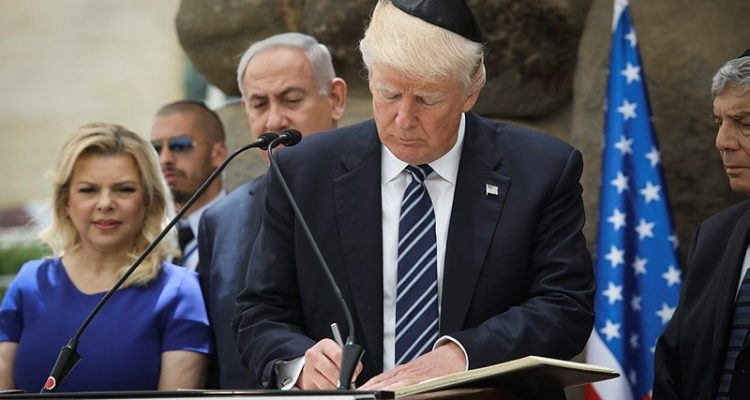 At Holocaust memorial, Trump praises Jewish resilience and State of Israel