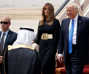 Trump lands in Saudi Arabia