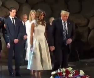Donald and Melania Trump at Yad VaShem