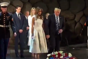 Donald and Melania Trump at Yad VaShem