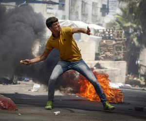 Palestinian rioter