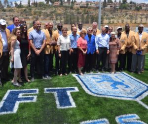 Jlem Mayor Barkat, Robert Kraft & NFL Hall of Famers