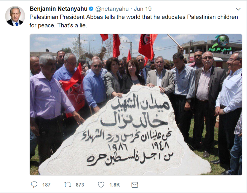 Netanyahu tweet